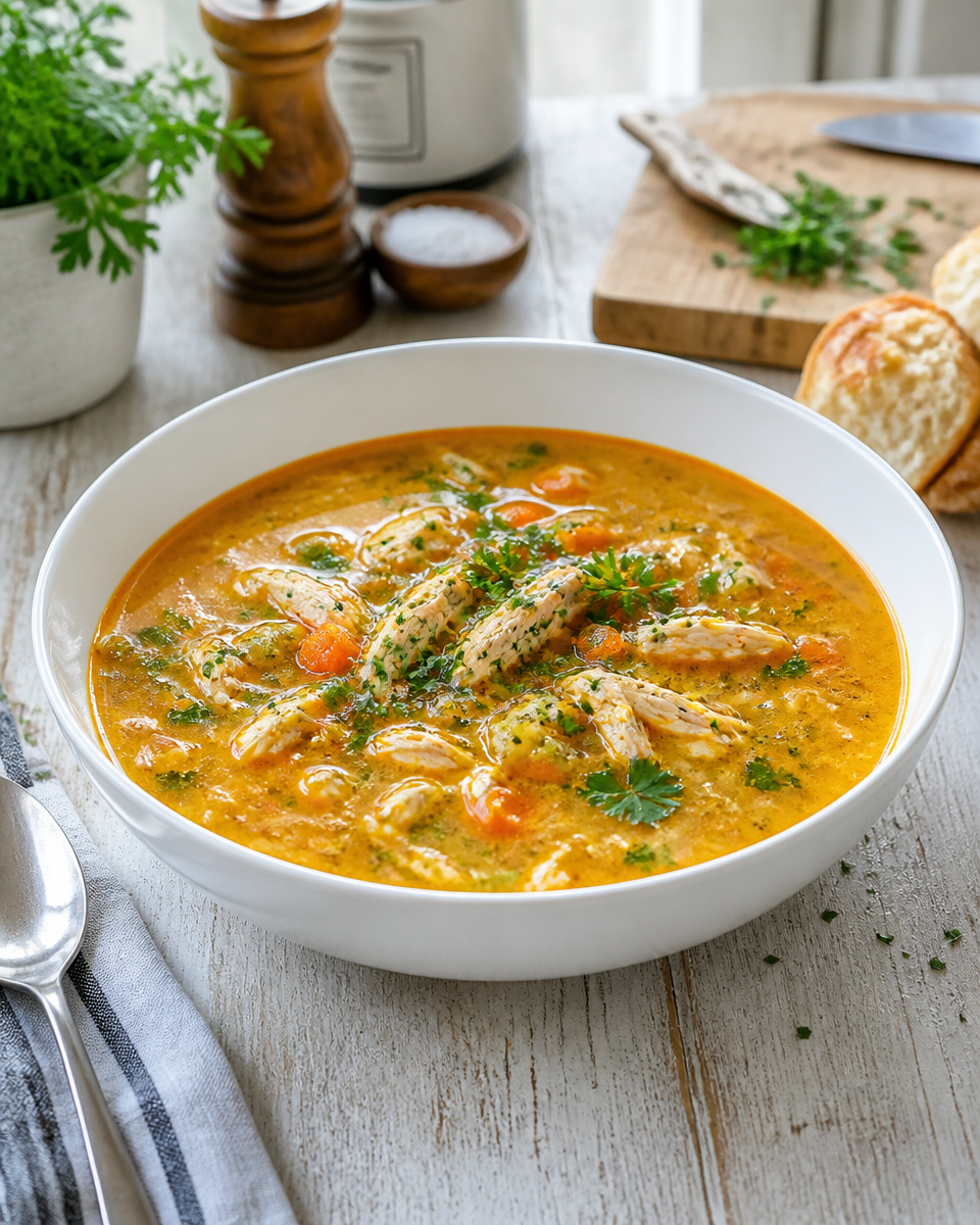 Leftover Chicken Soup from Scratch