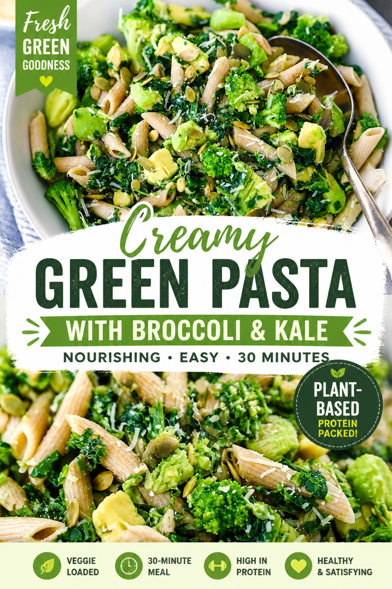 Easy Green Goddess Pasta — Herb Avocado Sauce