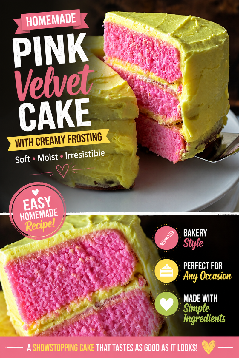 Easy Pink Lemonade Cake — Summer Layer Dessert