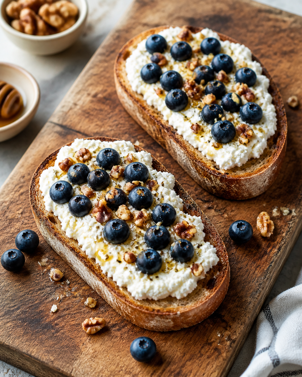 Easy Hot Honey Ricotta Toast — Sweet Spicy Brunch