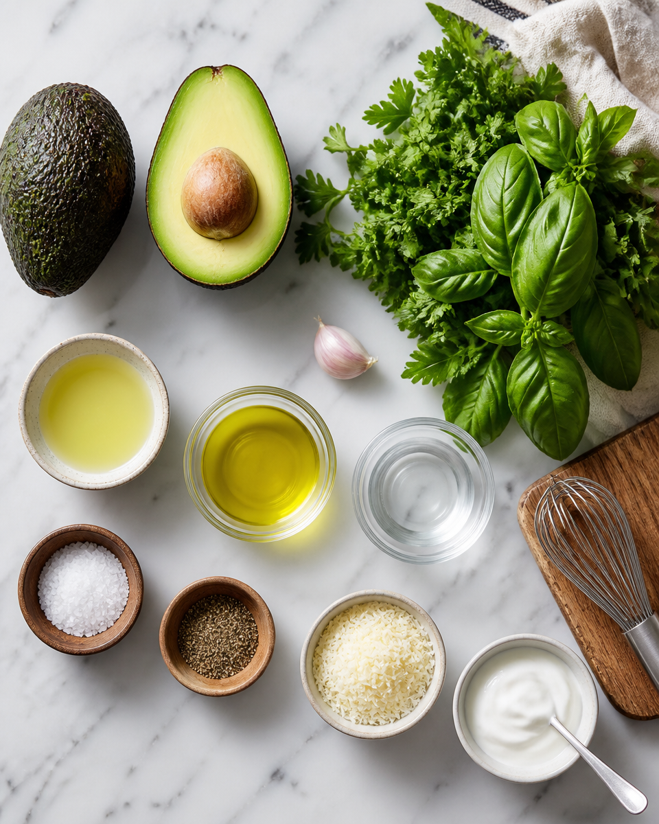 Easy Green Goddess Pasta — Herb Avocado Sauce