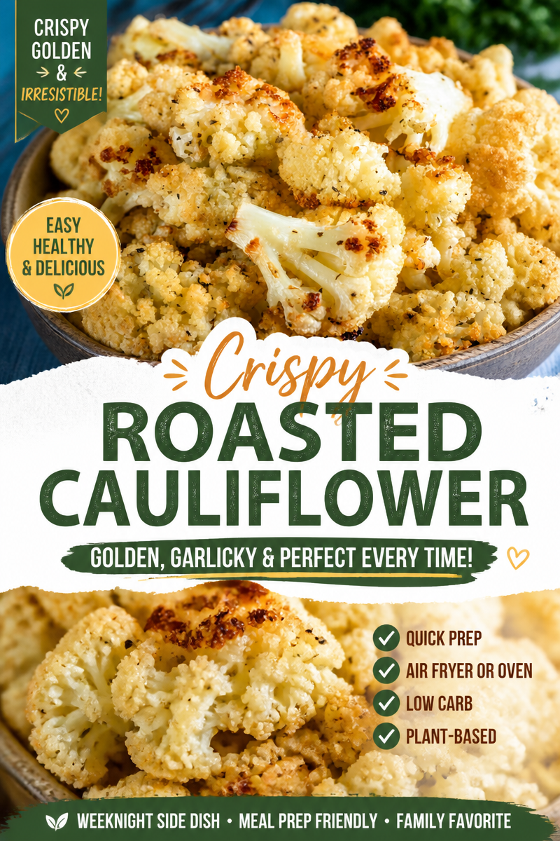 Roasted Cauliflower with Parmesan