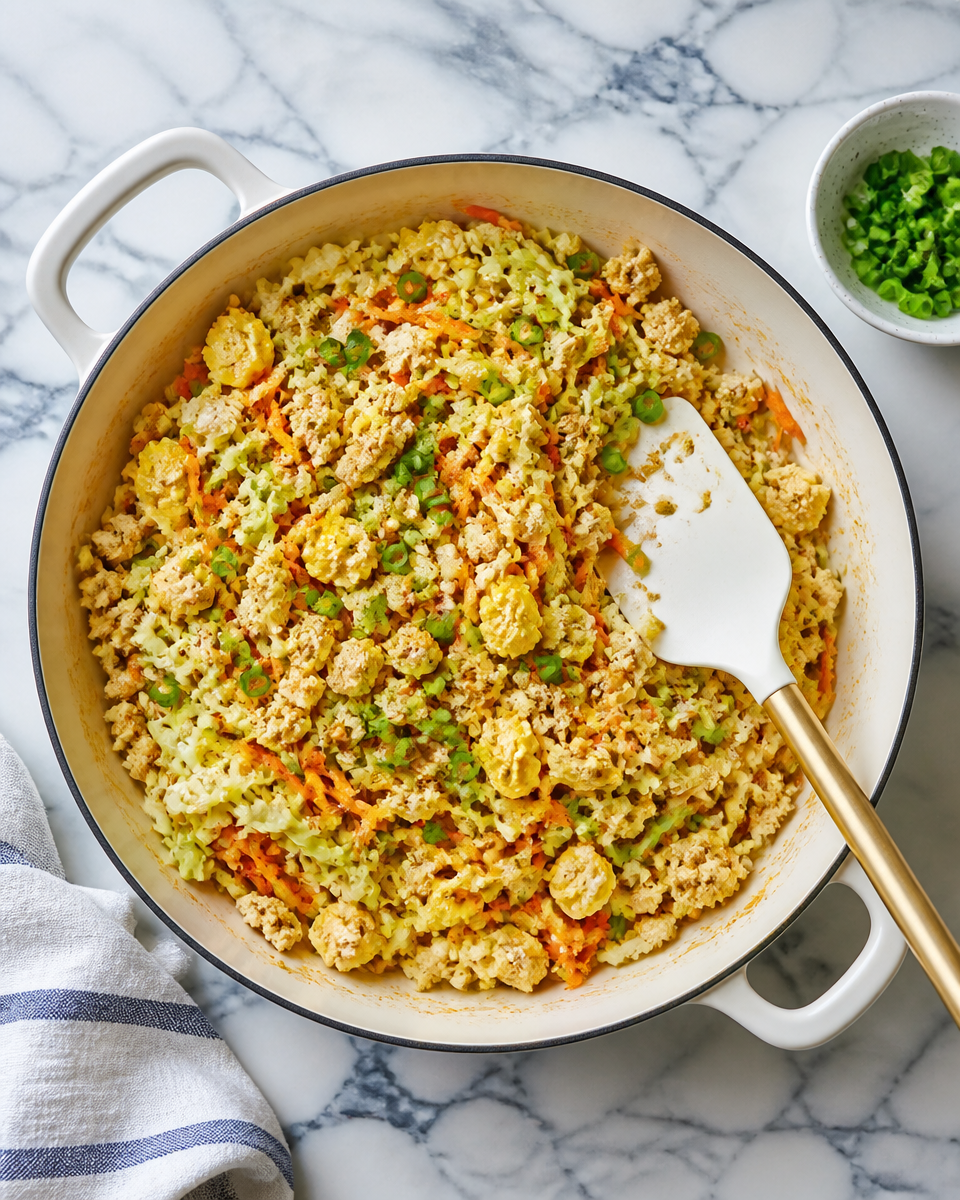 Cabbage and Egg Scramble (5 Minutes)
