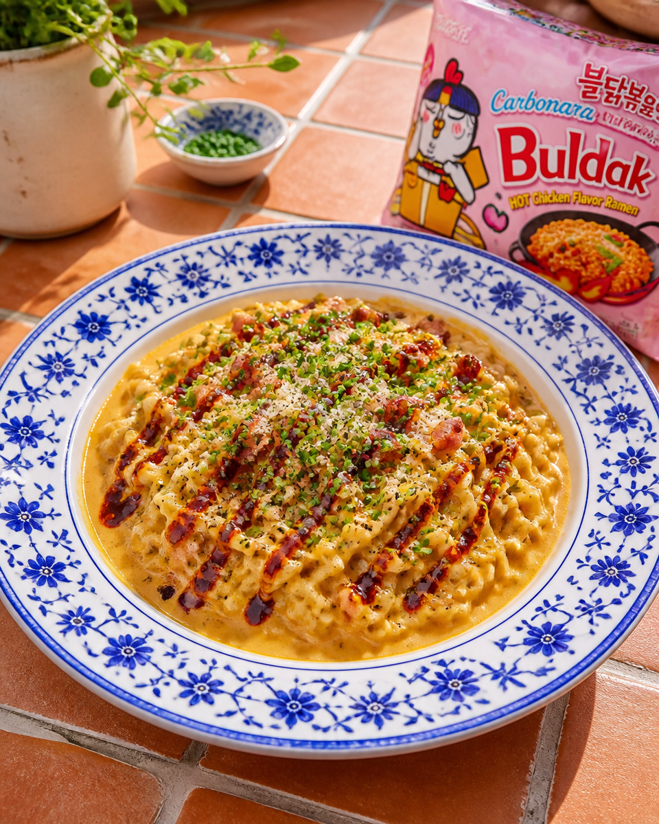 Carbonara Buldak Ramen