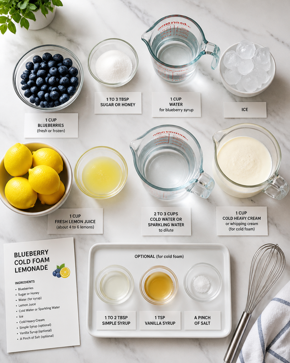 Blueberry Cold Foam Lemonade