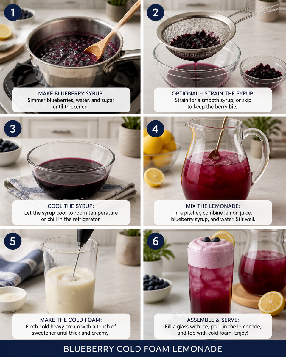 Blueberry Cold Foam Lemonade