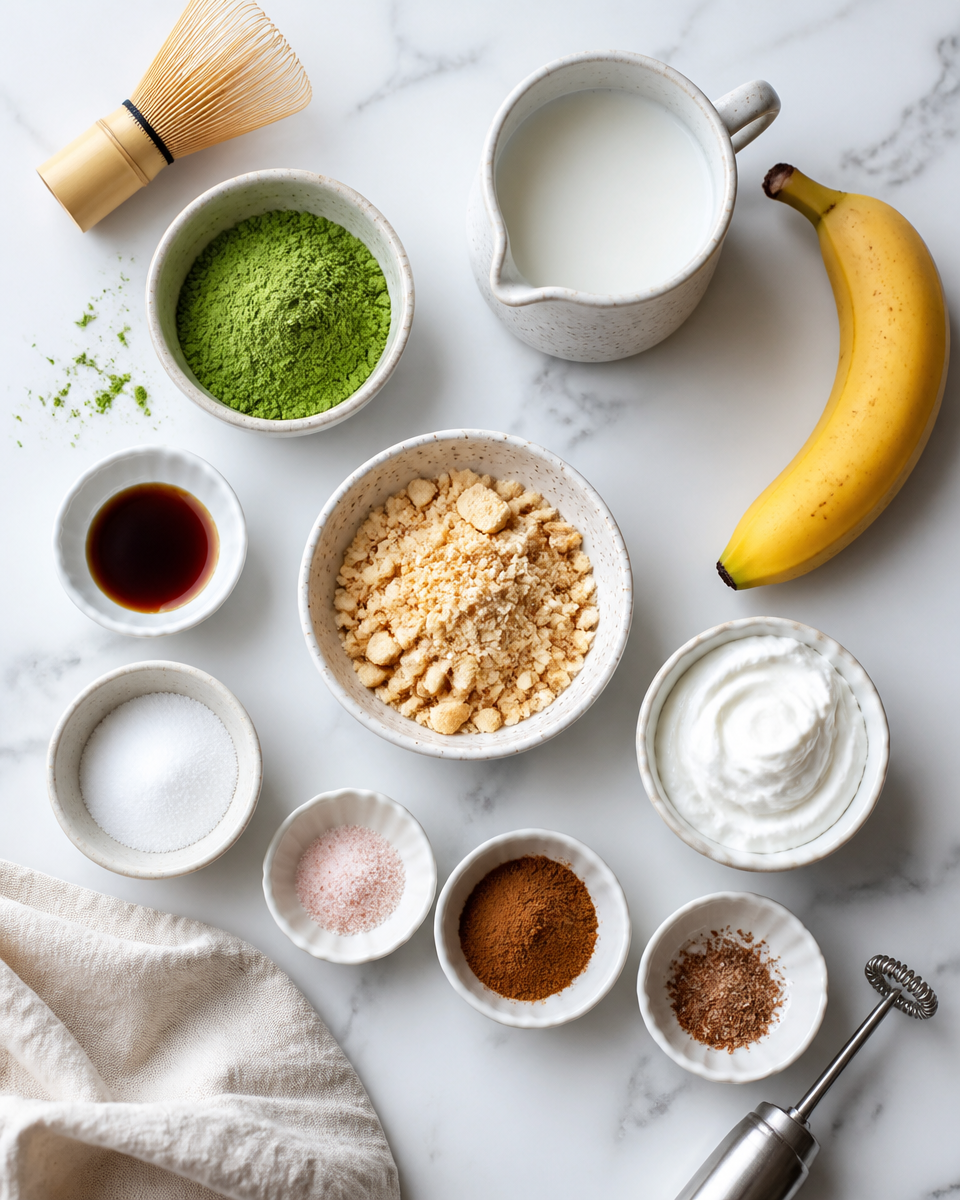 Easy Banana Pudding Matcha Latte — Starbucks Copycat
