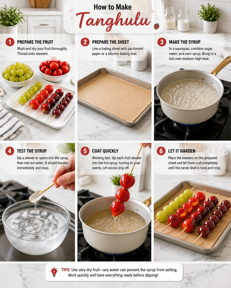 Easy Tanghulu — Chinese Candied Fruit Skewer