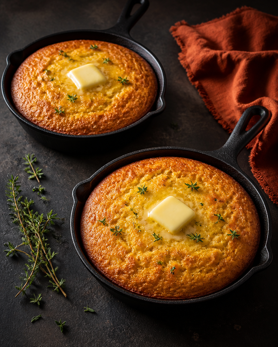 Easy Hot Honey Cornbread — Sweet Heat Skillet