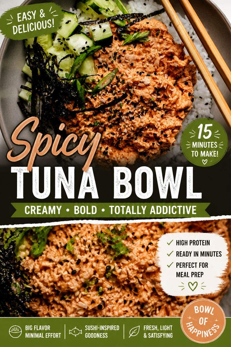 Easy Crispy Rice Bowl — Spicy Tuna Topping