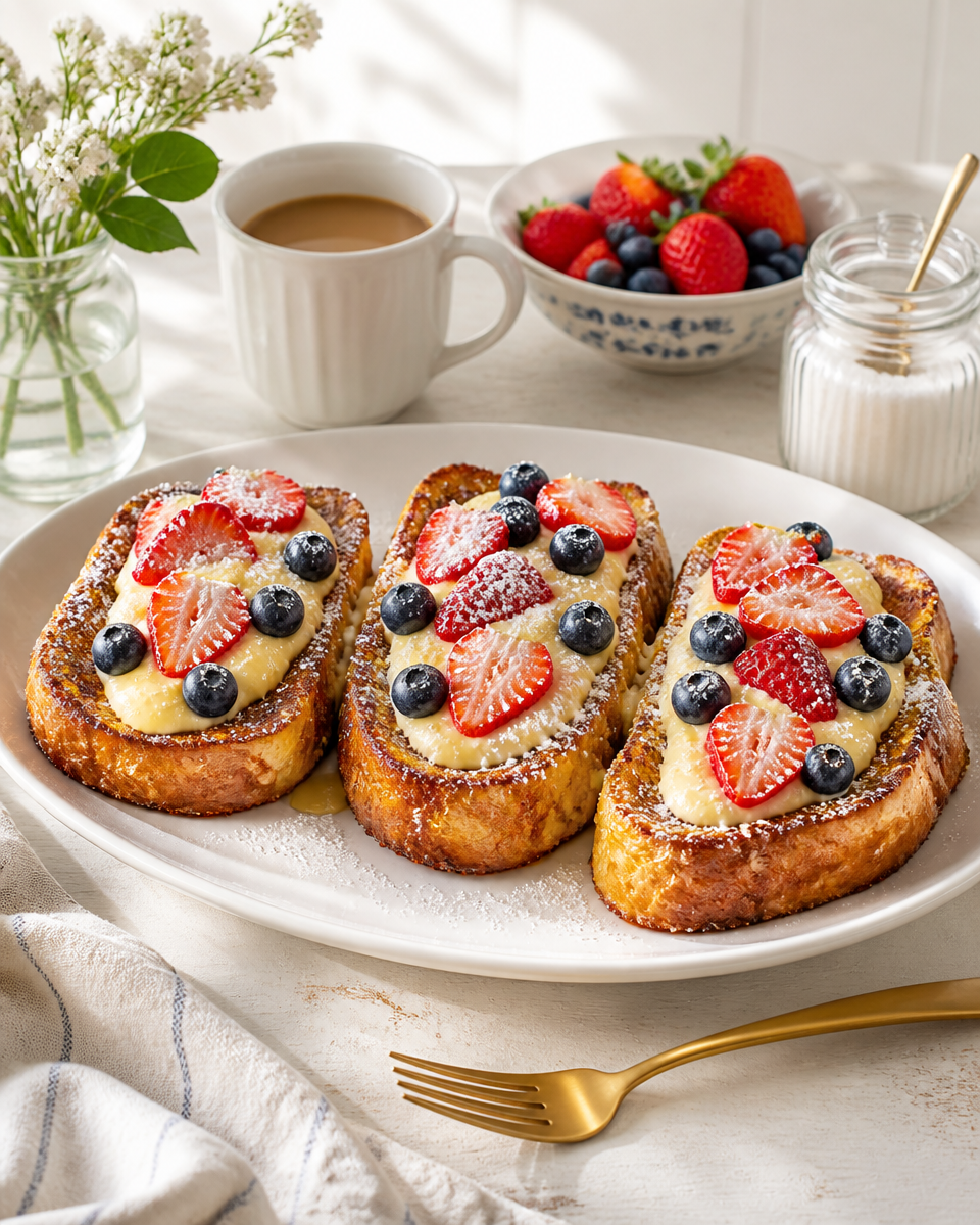 Easy Custard Toast — Viral Baked Egg Breakfast