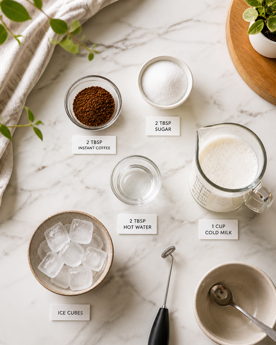 Easy Dalgona Coffee — Whipped Korean Iced