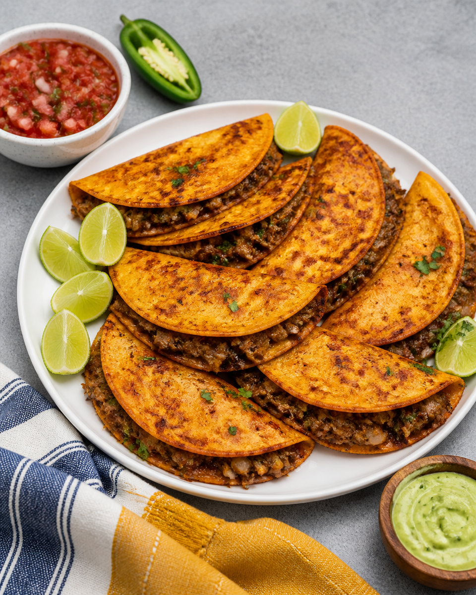 Easy Smash Tacos — Ground Beef Crispy Shell