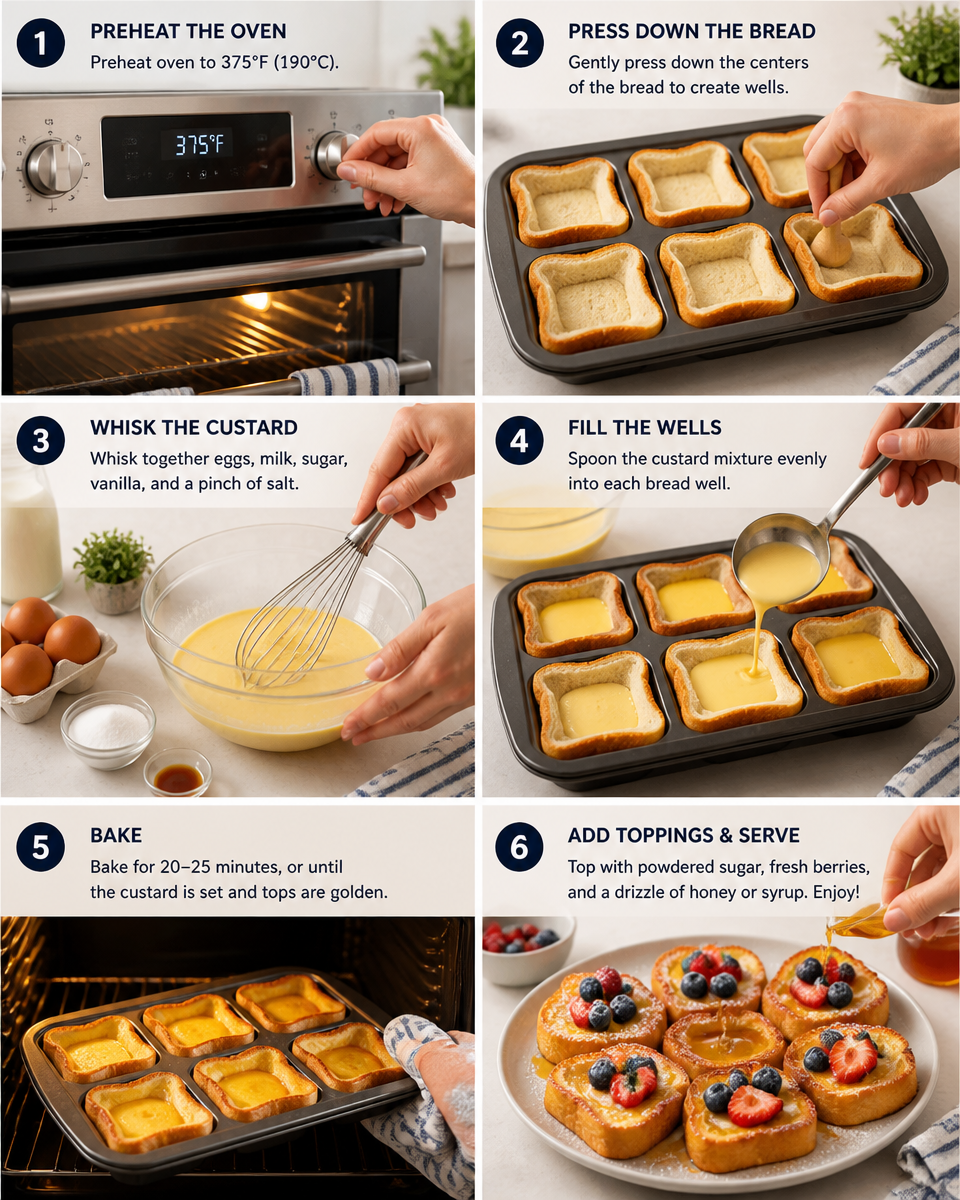 Easy Custard Toast — Viral Baked Egg Breakfast