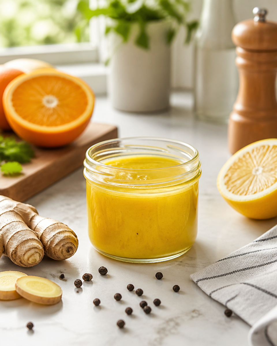 Ginger Lemon Turmeric Shot Recipe