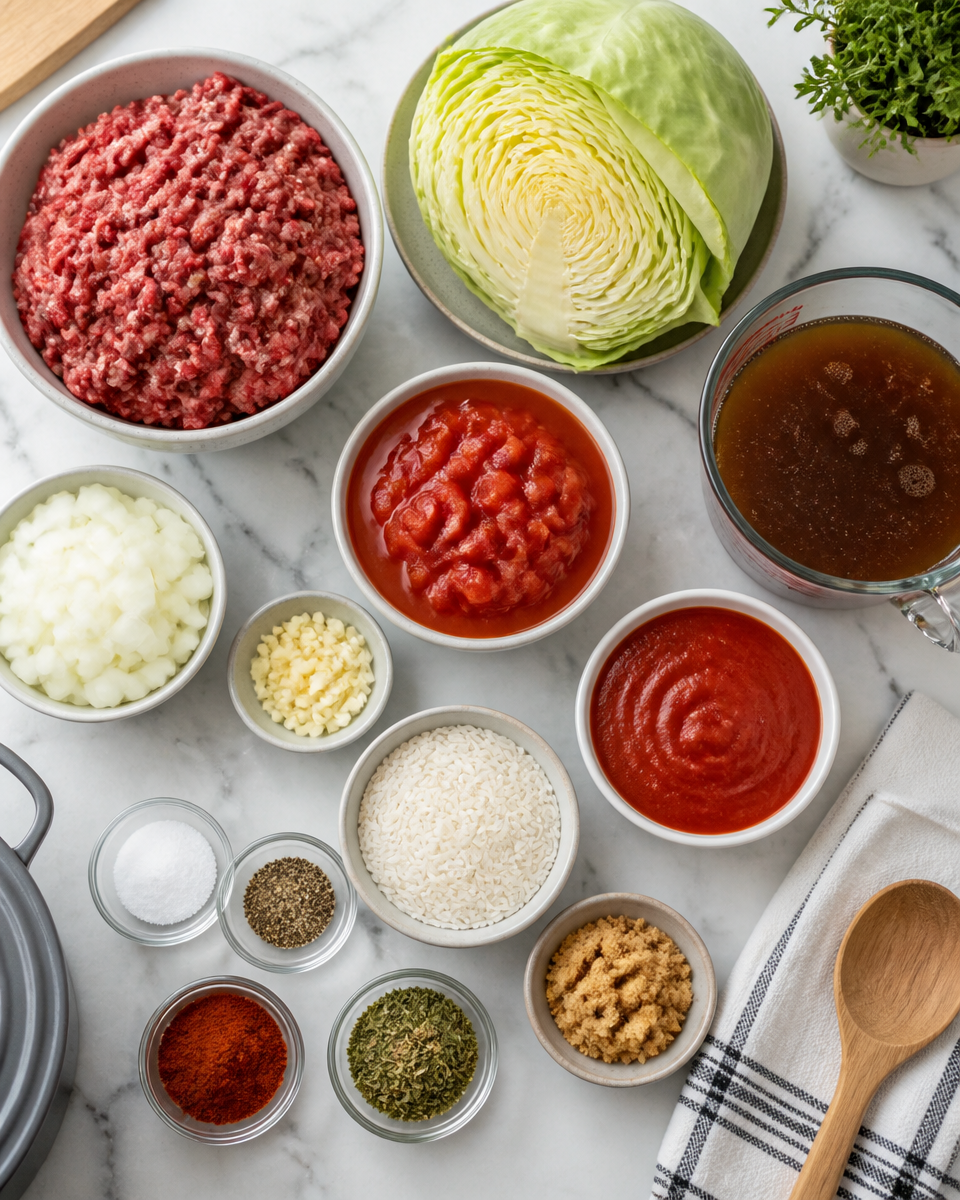 Slow Cooker Cabbage Roll Soup