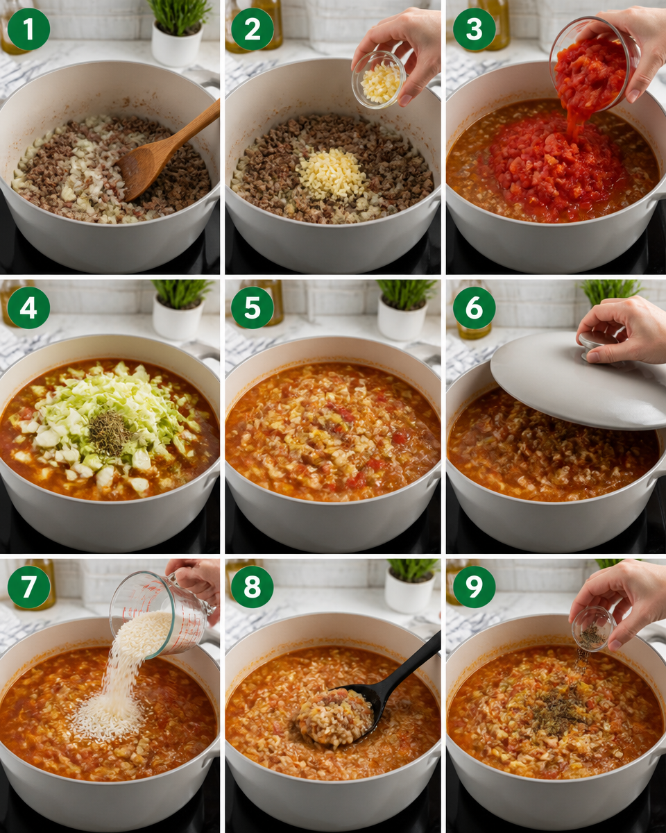 Slow Cooker Cabbage Roll Soup