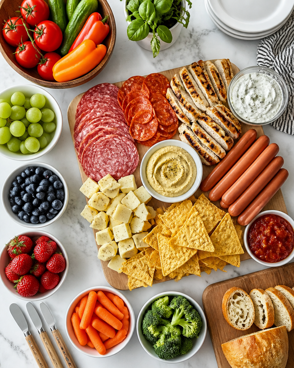 Outdoor BBQ Appetizer Board