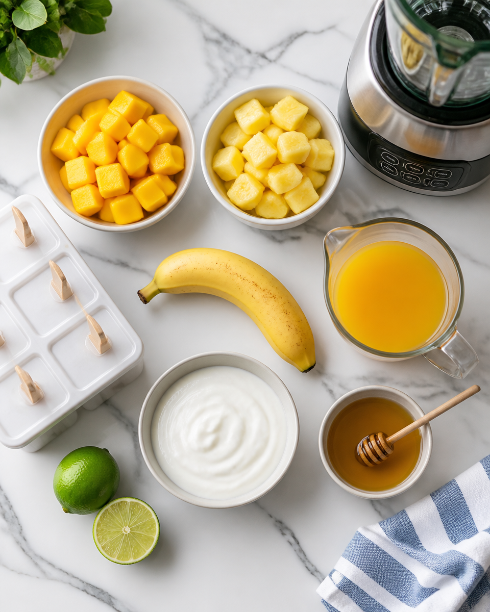Tropical Fruit Popsicles