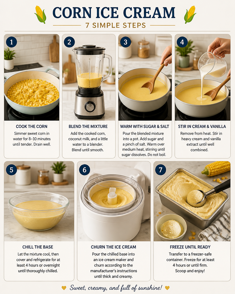 Corn Ice Cream (Street Food Style)