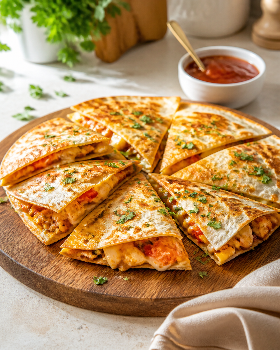 Easy Sheet Pan Quesadillas — School Lunch Quick