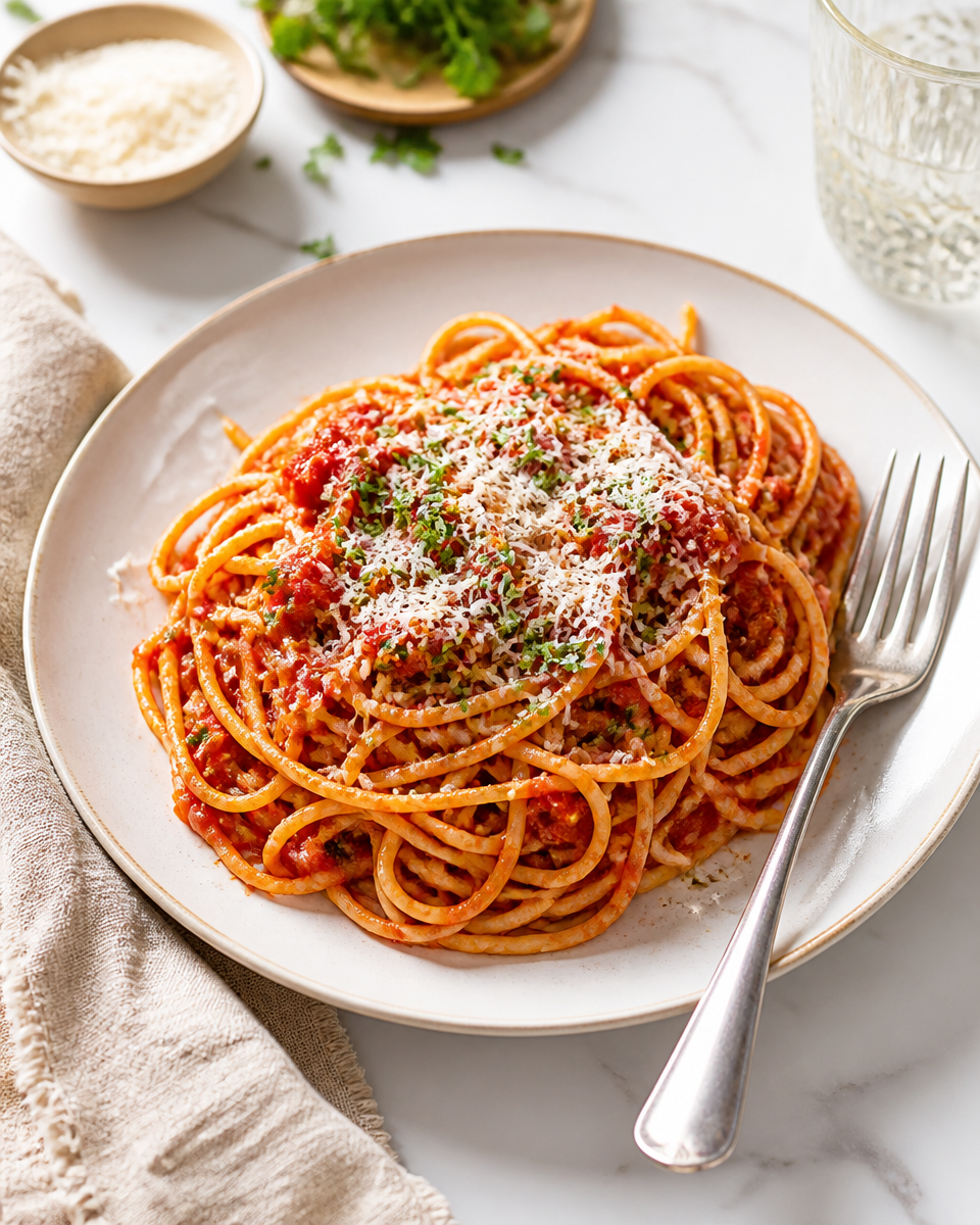 Easy Budget Pantry Pasta — 5 Ingredient Dinner