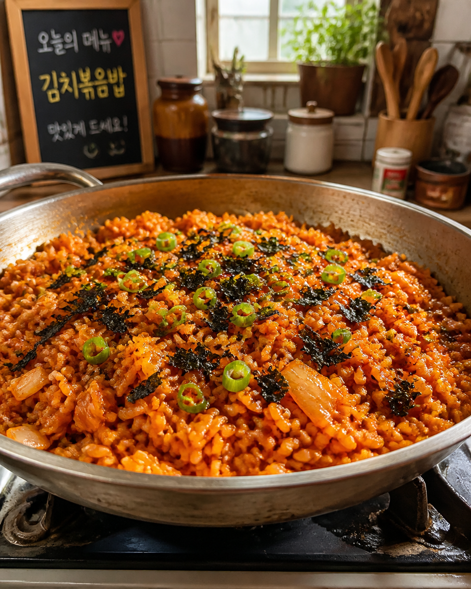 Easy Kimchi Fried Rice — Korean Spicy Comfort