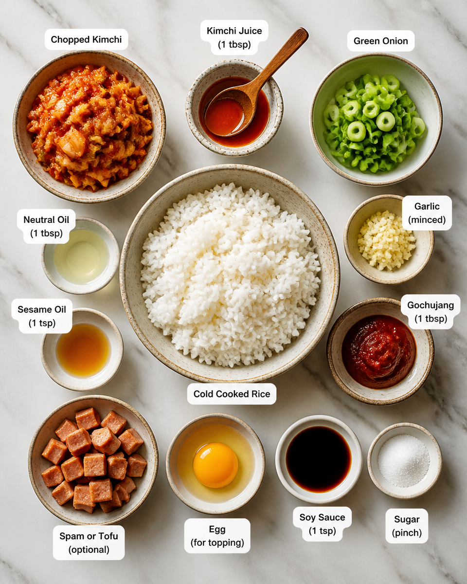 Easy Kimchi Fried Rice — Korean Spicy Comfort