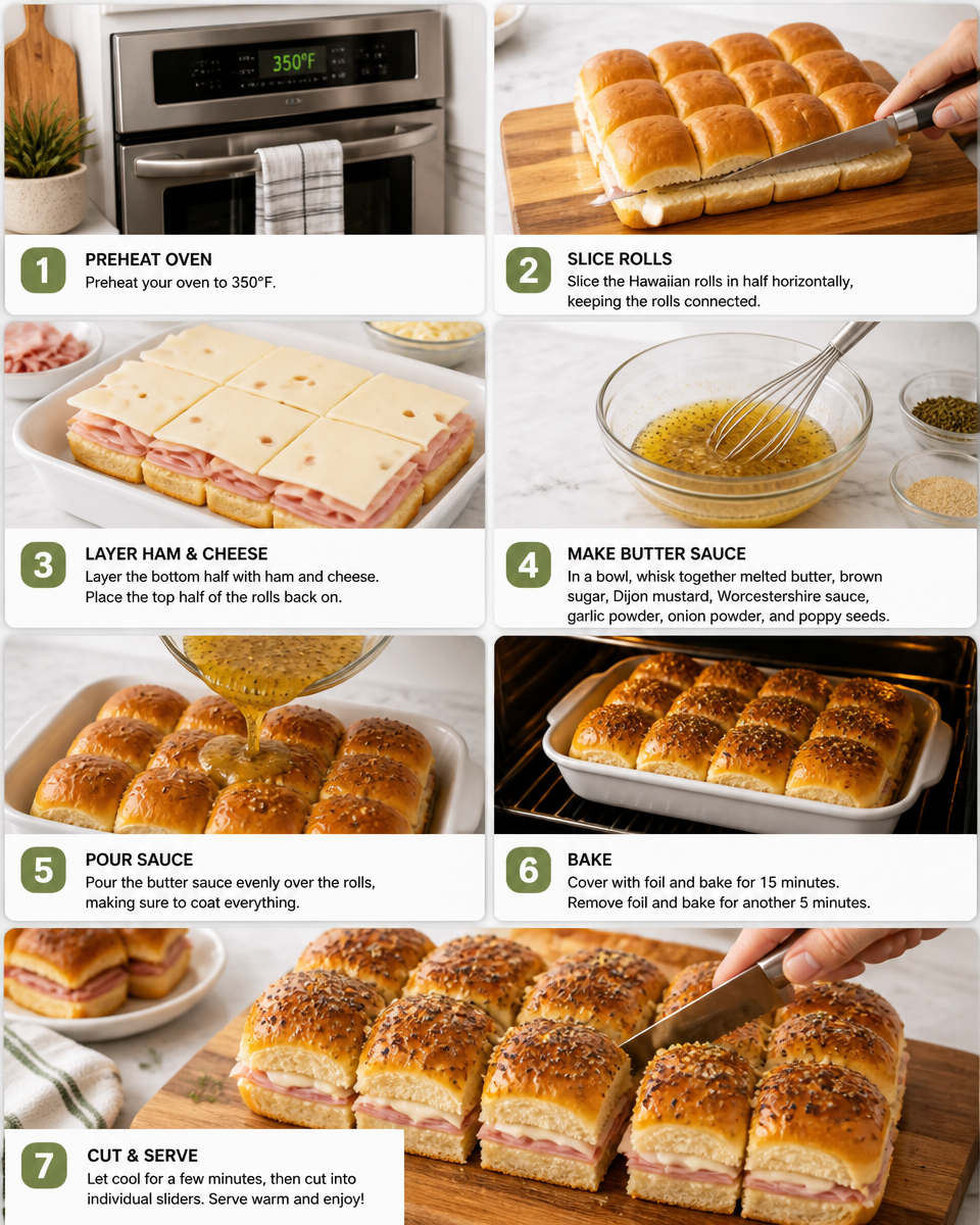 Easy Hawaiian Roll Sliders — Party Appetizer