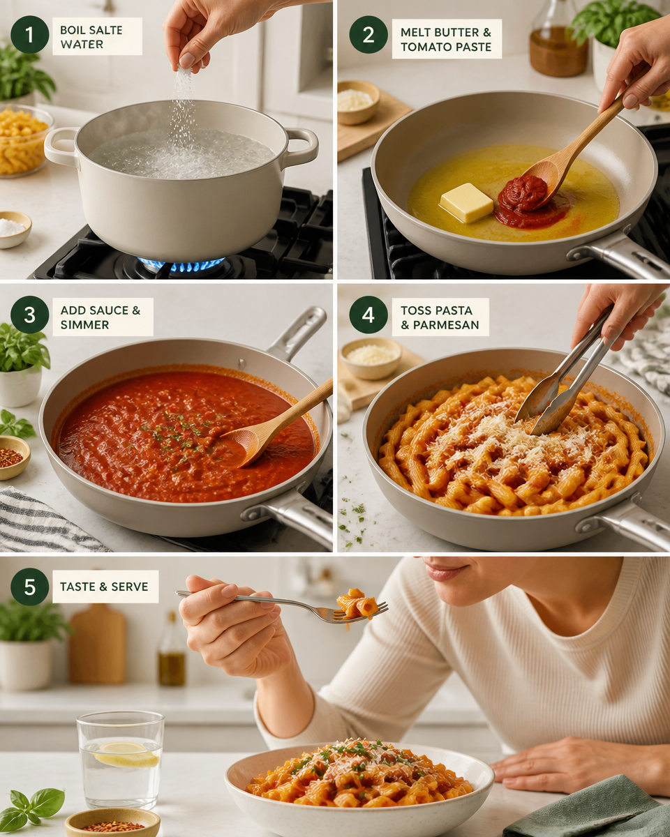 Easy Budget Pantry Pasta — 5 Ingredient Dinner