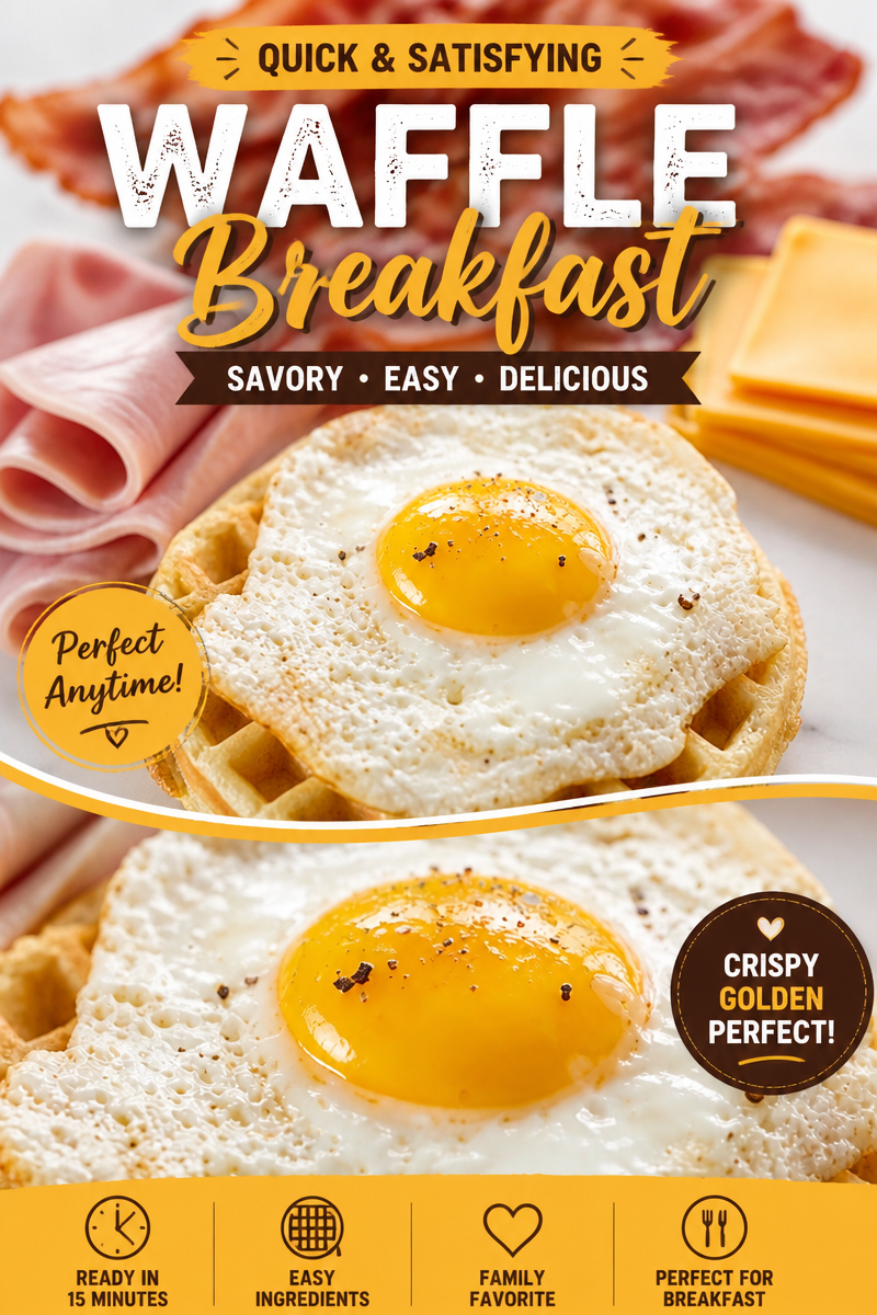 Egg and Cheese Waffle Sandwiches