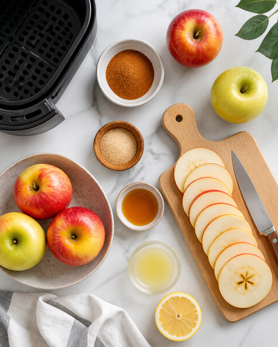 Air Fryer Apple Chips (Healthy Snack)