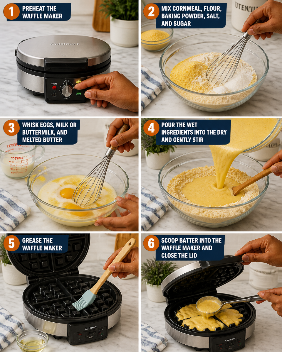 Waffle Maker Cornbread