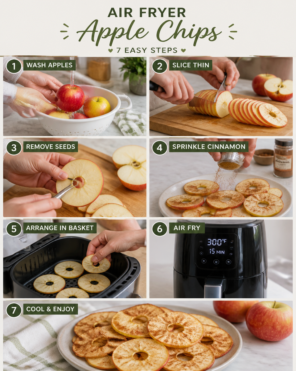 Air Fryer Apple Chips (Healthy Snack)