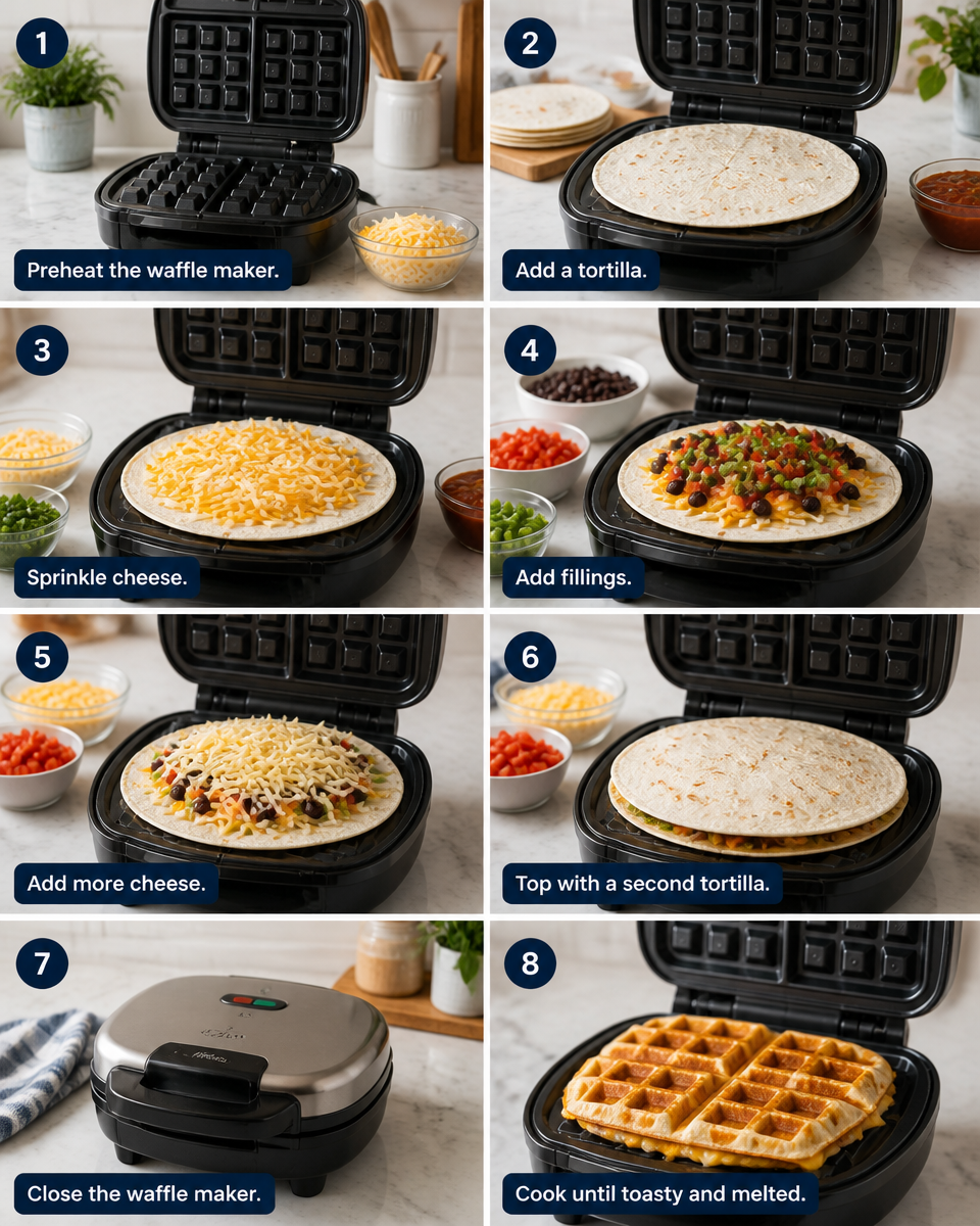Waffle Maker Quesadillas