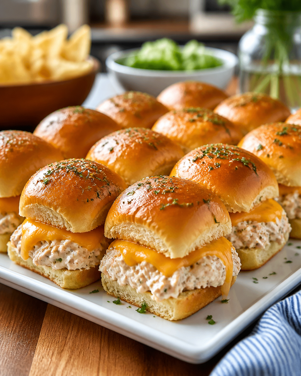 Easy Crack Chicken Sliders — Creamy Ranch
