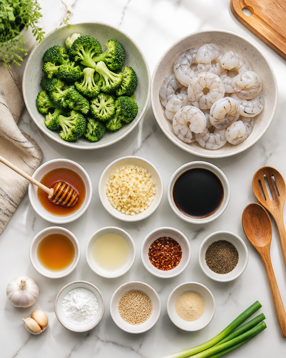 Easy Honey Garlic Shrimp and Broccoli — 20 Minute