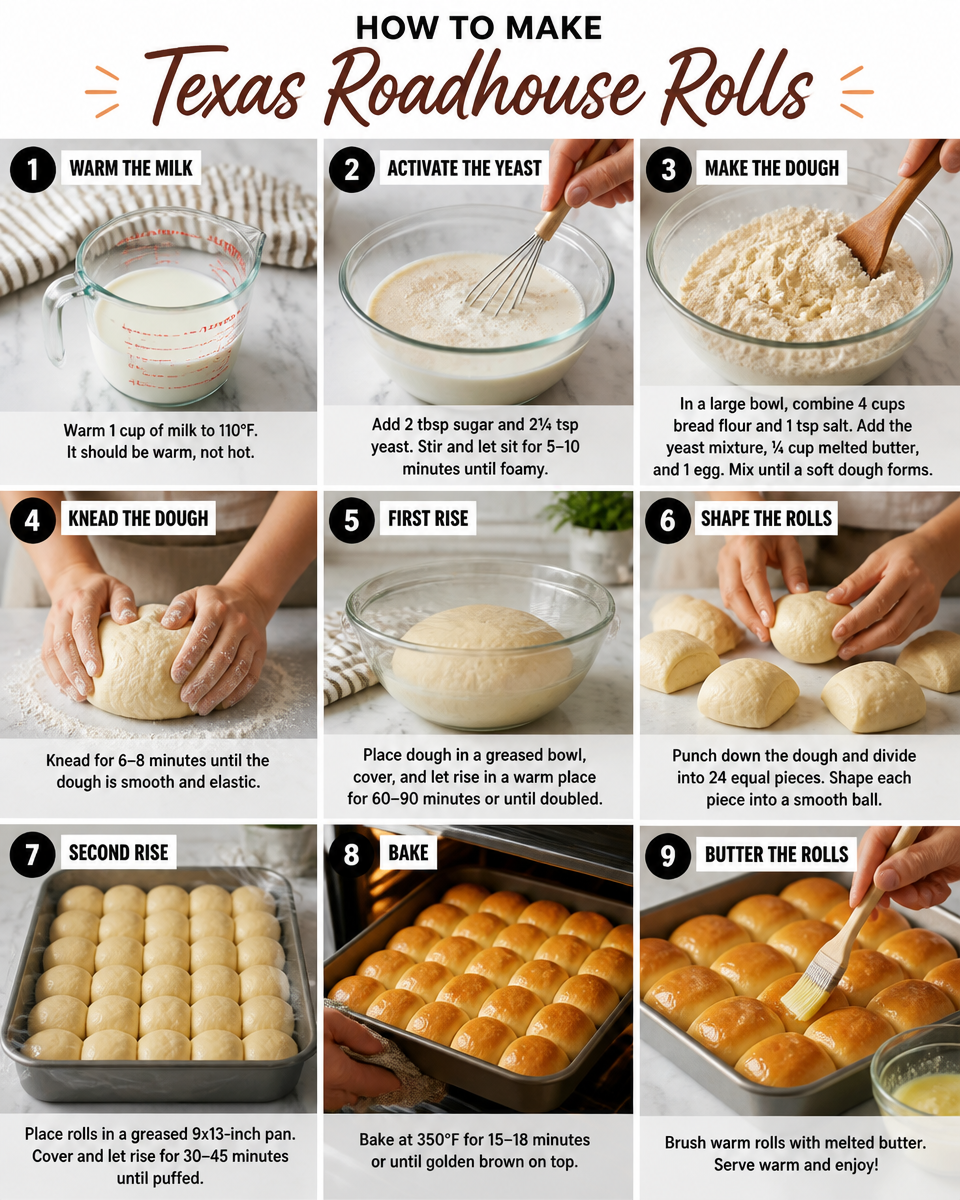 Easy Texas Roadhouse Rolls — Copycat Soft Yeast