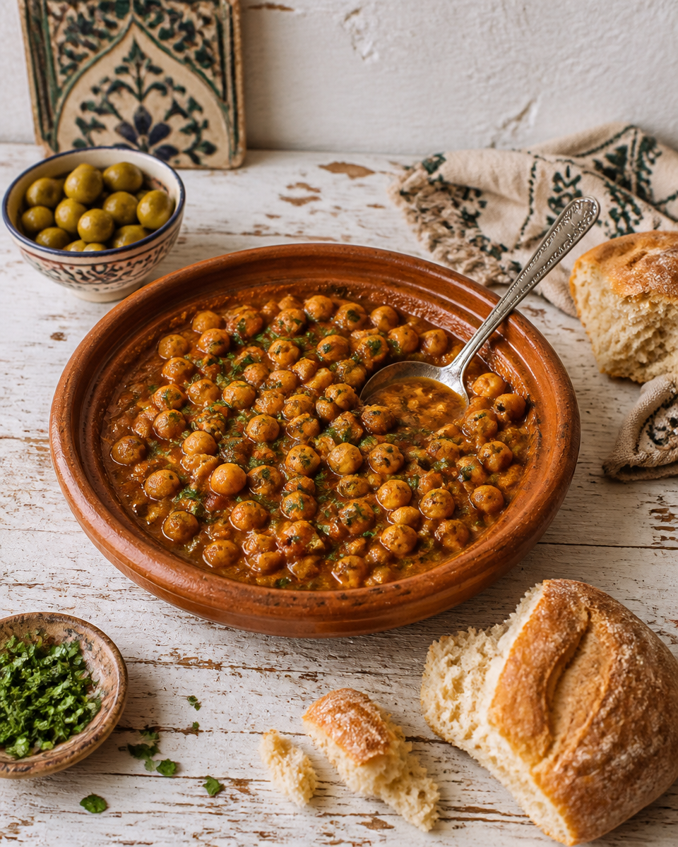 Easy Moroccan Chickpea Stew — Spiced Comfort