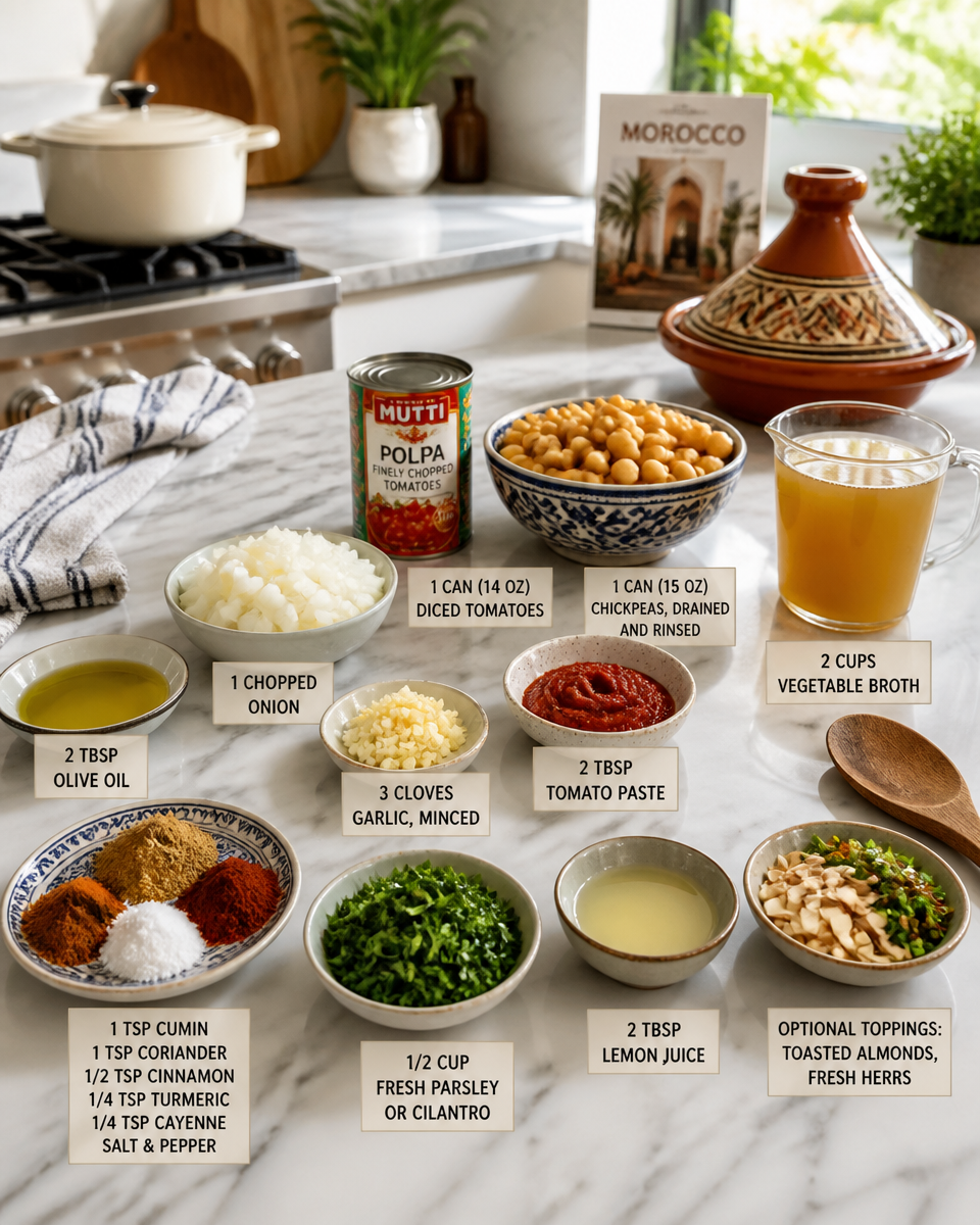 Easy Moroccan Chickpea Stew — Spiced Comfort