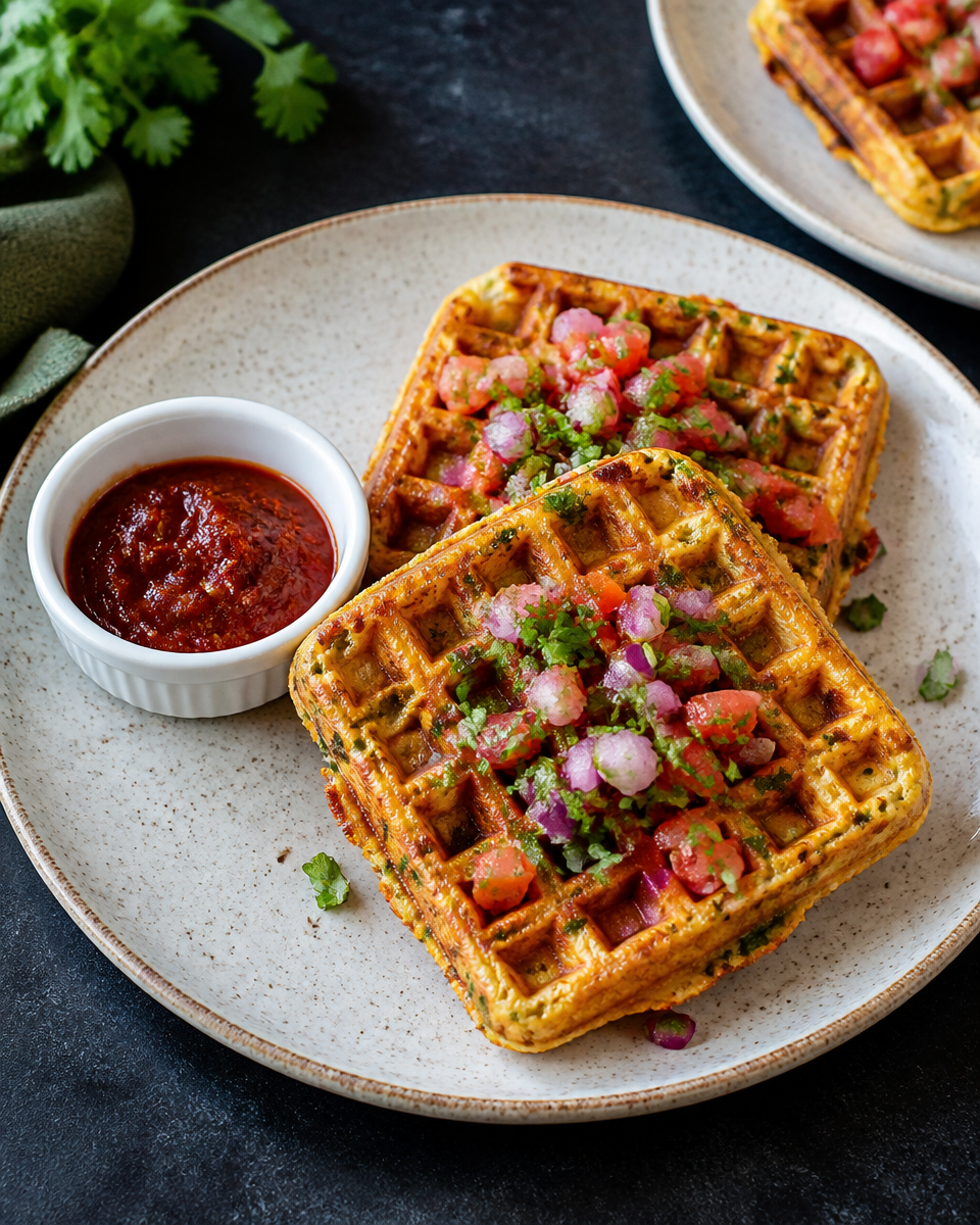 Pizza Waffles (Savory and Fun)