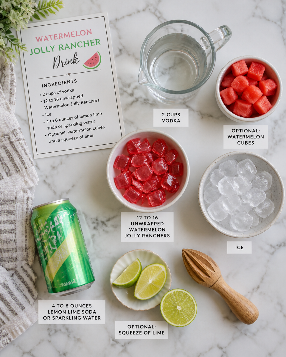 Watermelon Jolly Rancher Drink