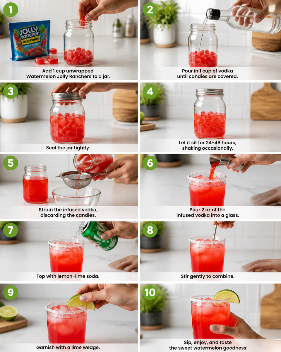 Watermelon Jolly Rancher Drink