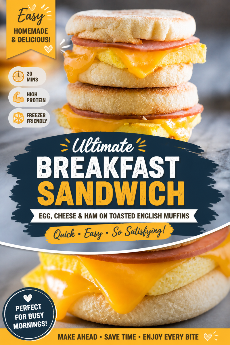 Easy Make Ahead Breakfast Sandwiches — Freezer
