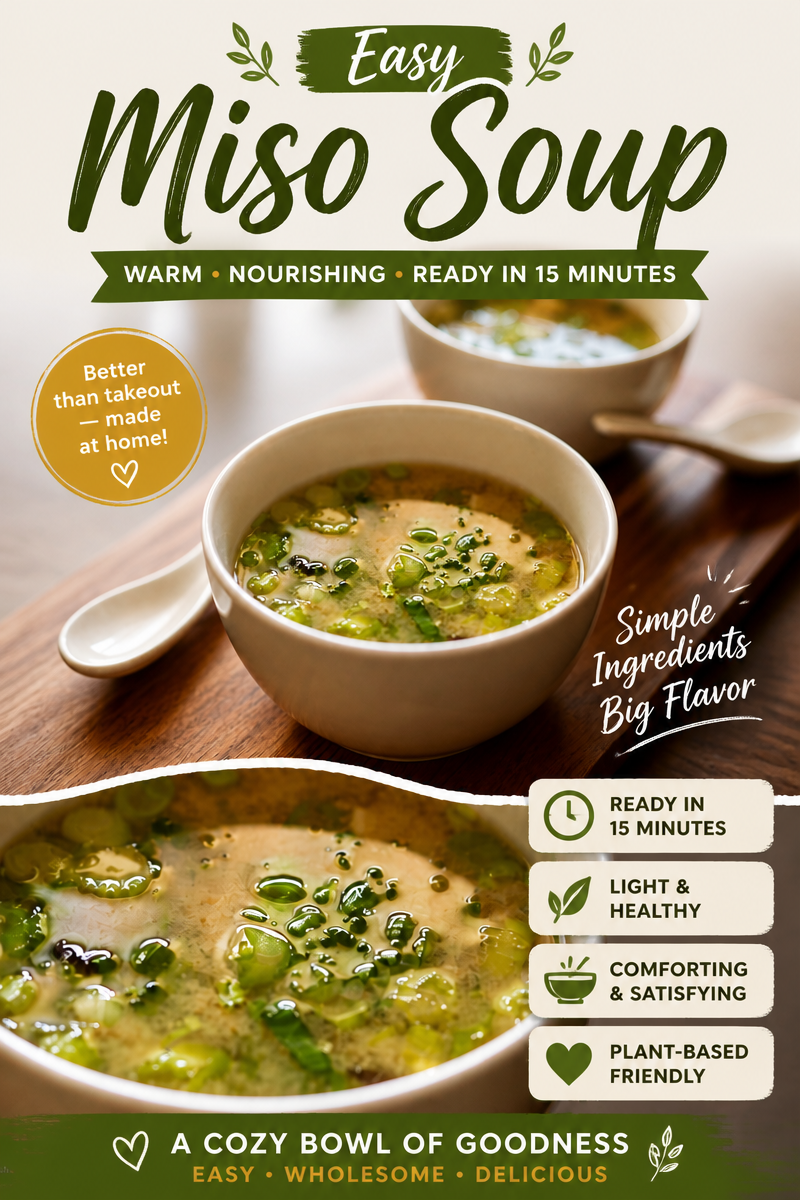 Easy Miso Soup — Japanese Simple Comfort