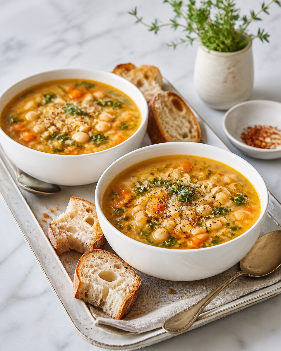 Easy Tuscan White Bean Soup — Budget Comfort