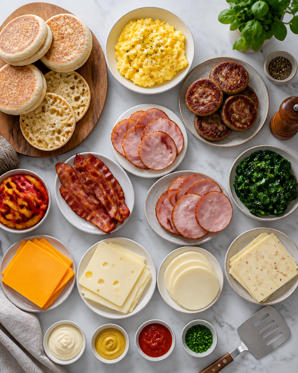Easy Make Ahead Breakfast Sandwiches — Freezer