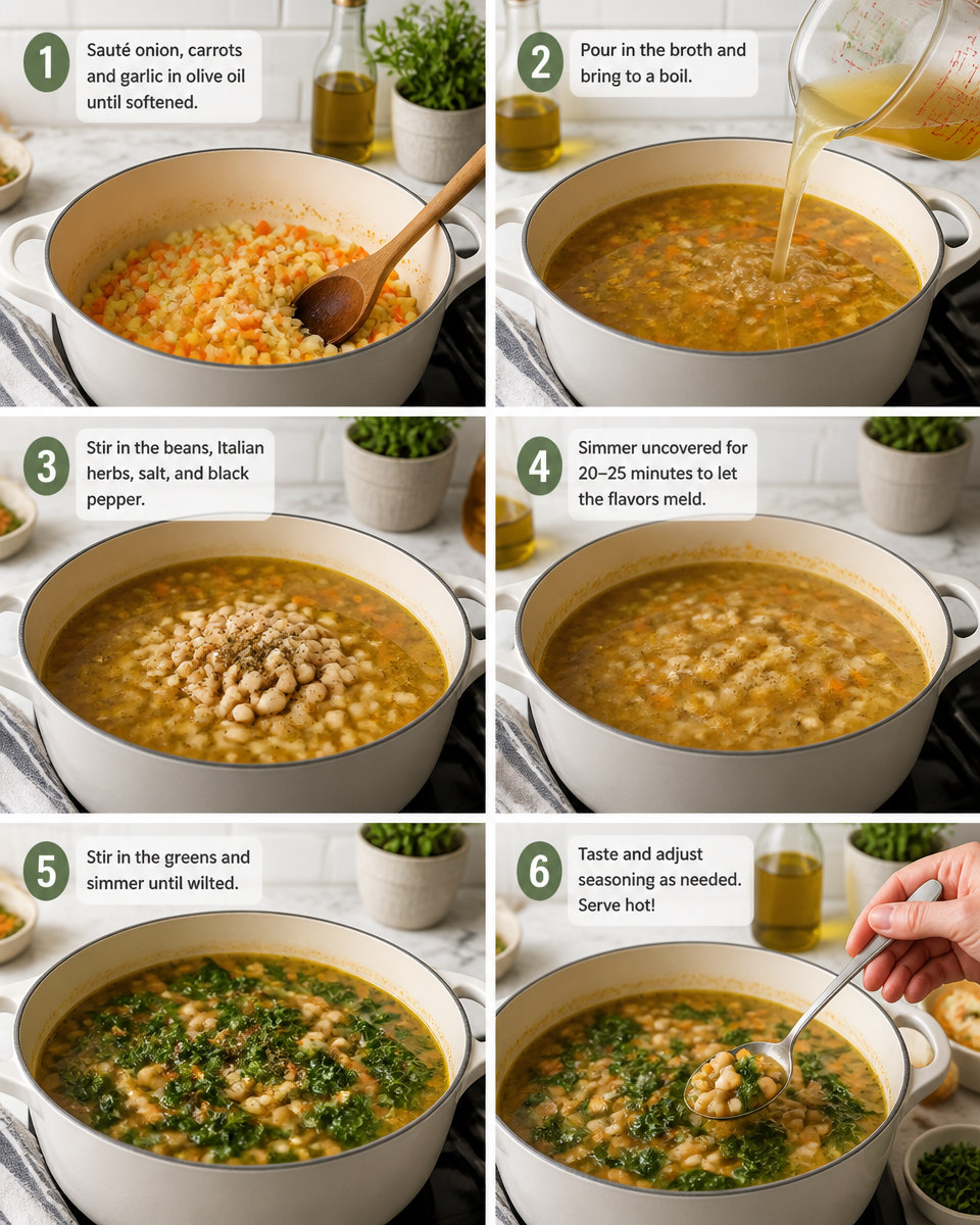 Easy Tuscan White Bean Soup — Budget Comfort