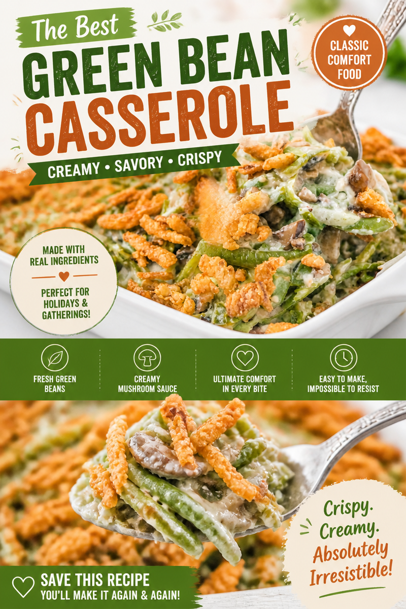 Green Bean Casserole from Scratch (No Canned Soup)