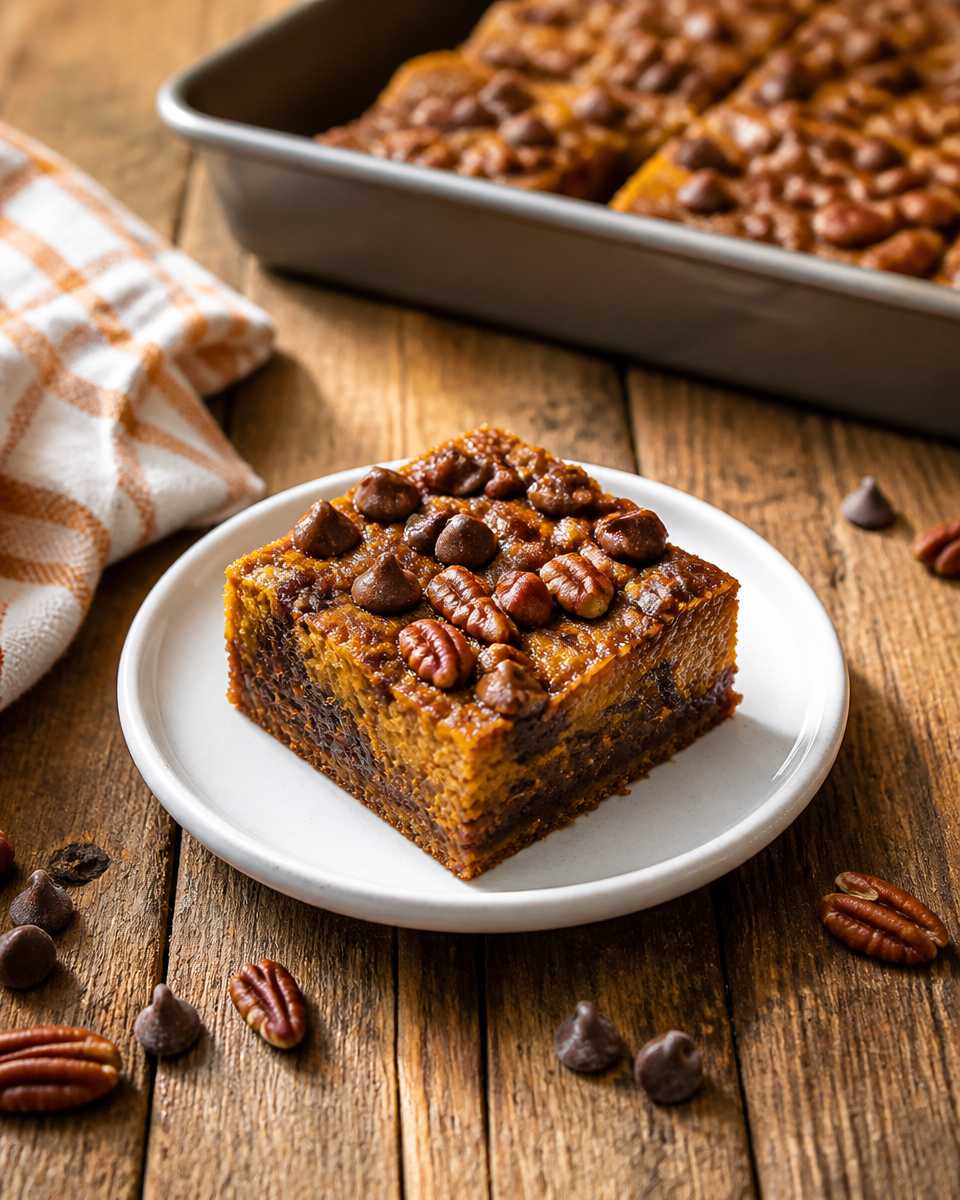 Pumpkin Earthquake Cake